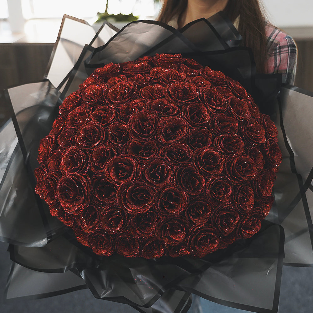 Glitter rozen | Liefde die blijft