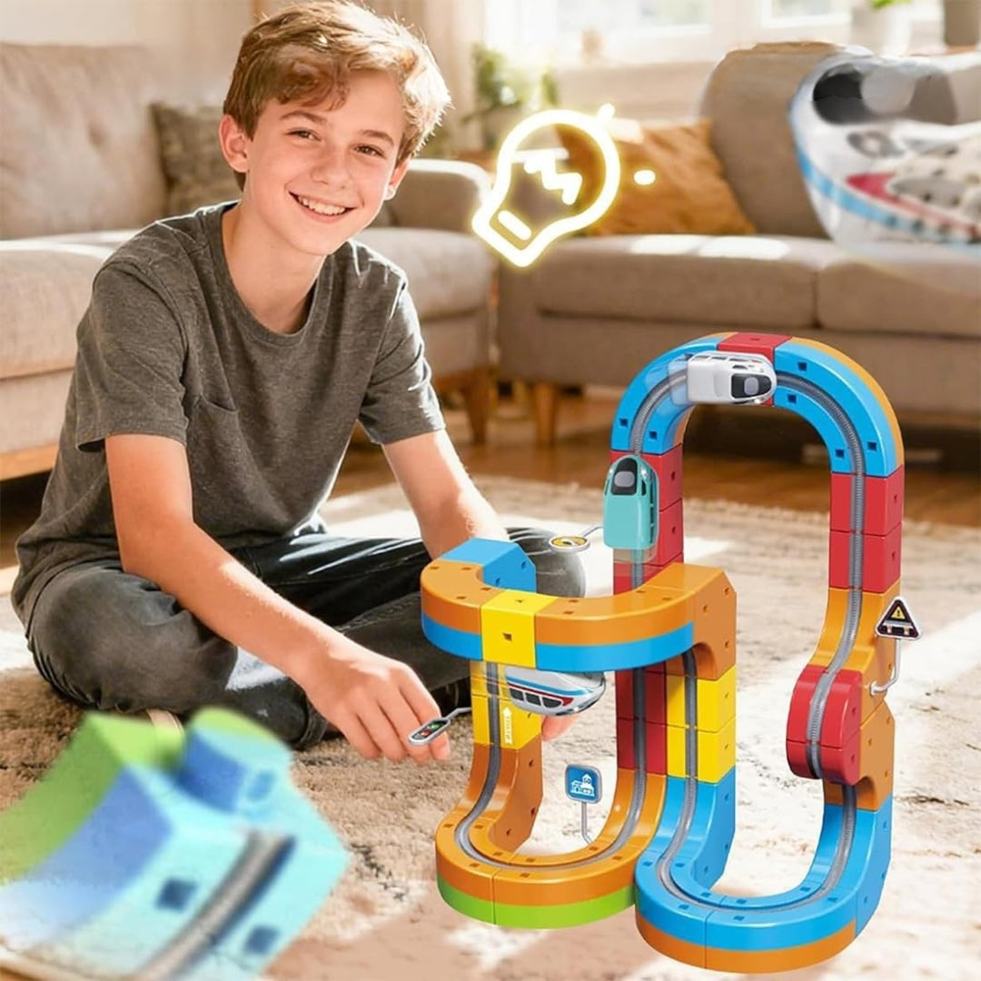 🏁 GlowTrack™ – Flexibele 3D Racebaan met Licht